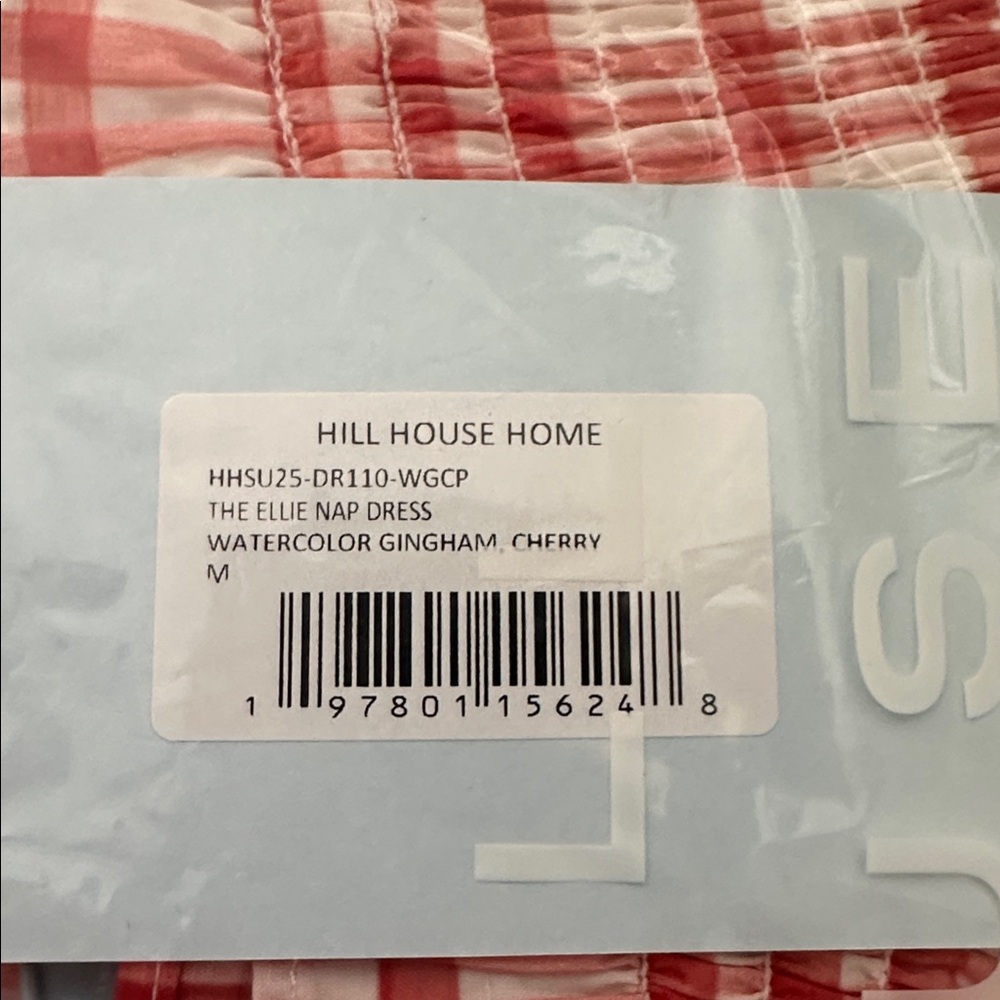 Hill House Ellie Nap Dress. Watercolor Gingham - Cherry. M. NWT. - Picture 6 of 6